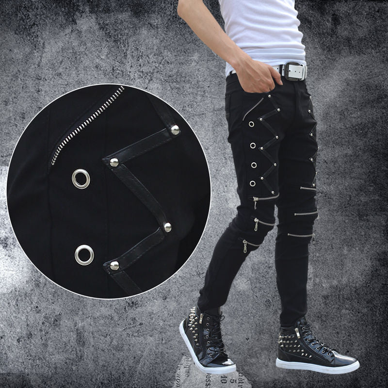 Zipper Chains Jeans