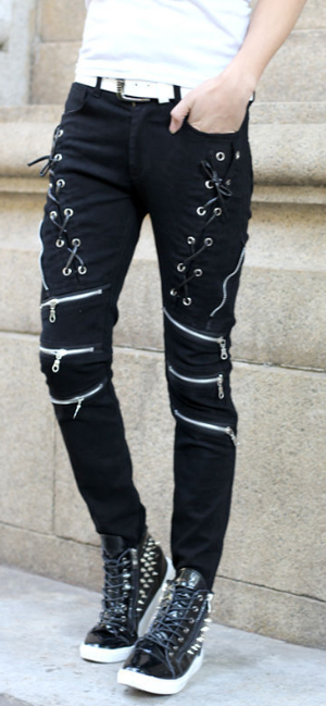 Zipper Chains Jeans