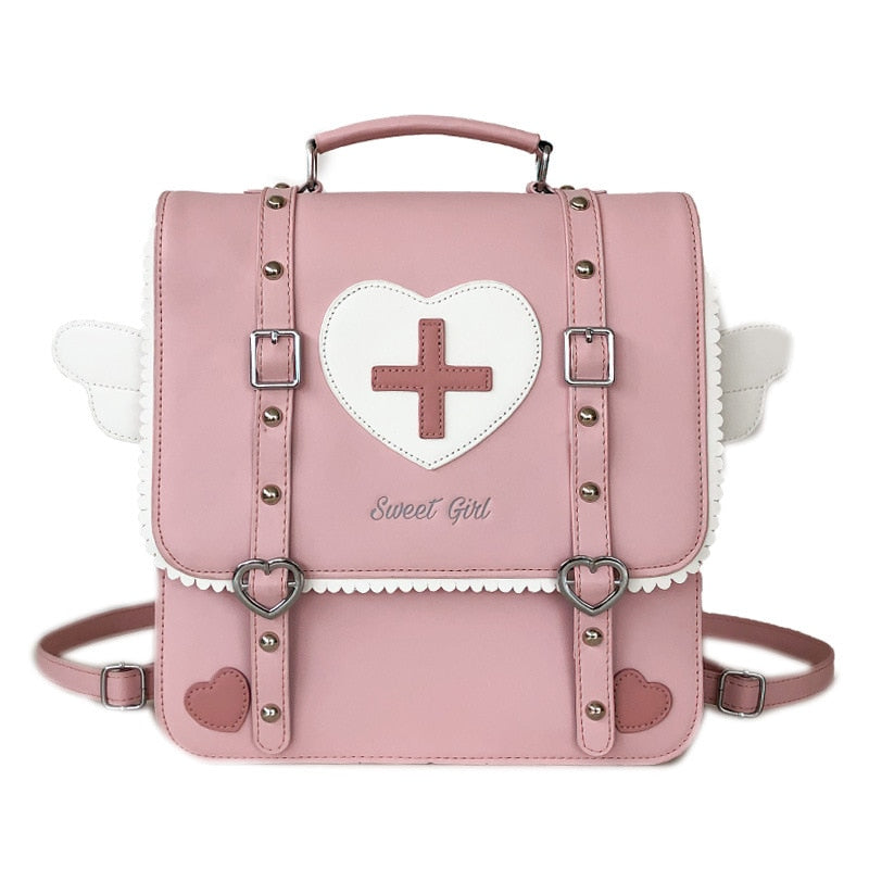 Wing Heart Cross Backpack