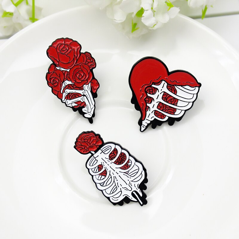 Skeleton Love Pins
