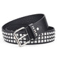 Three Row Pyramid Studded Belt