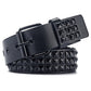 Three Row Pyramid Studded Belt