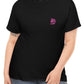 Pink Logo Black T-Shirt