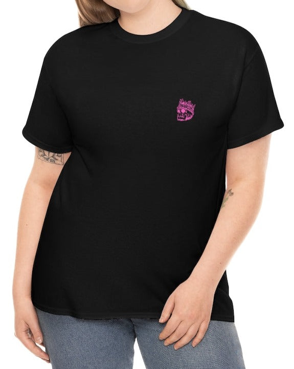 Pink Logo Black T-Shirt